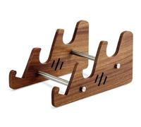 NONDK For Desk Keyboard Display Stand, 3-Tier Wooden Holder for Keyboards Shelf Tray for Computer Tablet Pictures