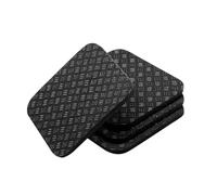 NONDK For Exercise Bike Mat, 4PCS Double-Sided Non-Slip Silicone Shockproof Mat for Treadmill, Walking Pad