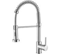 NONDK for Farmhouse Bar Faucet Kitchen Single Handle Single Hole Rv Pull Down Sprayer Kit for Farmhouse Bar Laundry Sink