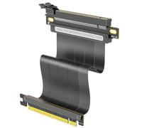 NONDK For GPU Extension Card Compatible 16x Shielded PCIE 4.0 Extension Cable-Black, 20cm High-Speed Risers Length