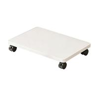 NONDK For Heavy Duty Printer Copier Shelf and CPU Holder Under Desk Printer Stand with Caster Wheels Movable Storage White