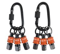 NONDK For Impact Drill Ut Nut Driver Carabiner Socket Extension 1/2" 3/8" Keychain Socket Hexagonal Shank Drill Bit Holder Keychain