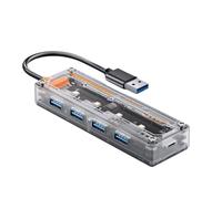 NONDK For Laptops, PC Tablet Compatible 4 in 1 Hub Docking Station 5Gbps High Speed Splitter Adapter USB