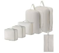 NONDK For Luggage and Clothing Compression Pclothes Storage Bags- 6-Piece Set, Design Classification A