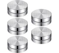 NONDK for Pottery Trimming Spinner Set, Silver Aluminum Alloy Clay Tools 5 Pack for Pottery Wheel for Potters Clays Artists Ceramics