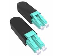 NONDK for Testing Applications, 2 Pcs Multi-Mode LC/OM3 Fiber Optic Loopback Adapter Cables, Fiber Optic Loopback Couplers