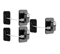 NONDK Fridge Lock, Refrigerator Lock for Freezer, and Drawers, Closets, Doors, with Adhesive Backing, Easy Install, 3PCS