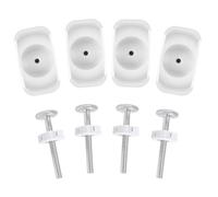 NONDK Gate Adapter 4PCS Gate Threaded Spindle Rod Pressure Gate Replacement Parts Mounted Bolts Kit for Pets