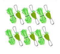 NONDK Grow Light Rope Tie Down 6 Pack Ratchet Retractable Paracord Rope Adjustable Rope Hanger Camping Tent Kayak