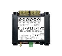 NONDK GSM 4G SMS APP Web Remote Controller Switch DL2-WLTE 30A 2 Channel Relay Output with Temperature Sensor DI Input Alarm