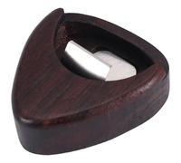 NONDK Guitar Pick Box Portable Rose Wood Guitar Pick Storage Musical Instrument Accessories for String Instrument