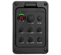 NONDK Guitar Pickup 201 for Acoustic Guitar Preamp 4-Band EQ Tuner Mic Blend for Fishman