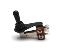 NONDK Guitar Pickup Toggle 3 Way Metal Switch Metal Tip for Electric Guitar Parts L Type Design Black