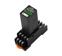 NONDK H3Y-4 AC220V Liquid Crystal Time Relay Dual Time with Base Small Digital Display Cycle Time Control Delayer