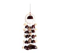 NONDK Hand Cranked Wind Chime Seed Shell Sound Healing Instrument 3 Kinds of 25 Natural Nut Shells Shaker