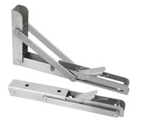 NONDK Heavy Duty Adjustable Triangle Folding Angle Bracket 10" Support Wall Mount for Bench Table Shelf Furniture Hardware