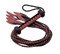 NONDK Horse for Training Whip 60cm Nine- Willow-Leaf Tail Design for Horse for Training& Collectors