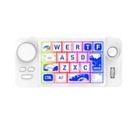 NONDK Hot Swap Bluetooth Wireless Mechanical Keyboard Hot Swap Wireless Bluetooth Keyboard with Volume Scroll RGB Backlit Wired Keyboard Programmer Gaming Keypad White