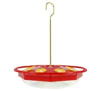 NONDK Hummingbird Feeder with 8 Feeding Hanging Bird Feeder Ant and Bee Proof Flower Shape Hummingbird Feeder for Gardenr
