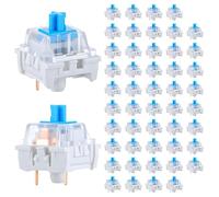 NONDK Keyboards Keys Replacement 100 PCS Mechanical Keyboard Switches 3 Pin Blue Switch Keyboard Clicker
