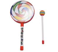 NONDK Kids Percussion Lollipop Drum, 6inch
