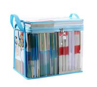 NONDK Large Transparent Travel Storage Bag Waterproof Transparent Storage Bag with Handle, Zip Storage Bag for Organization C