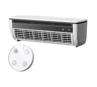 NONDK Leafless Mini Air Conditioner Cooler Wall-Mounted Quick Cooling Fan Wireless Quiet Electric Fans with Remote Control B
