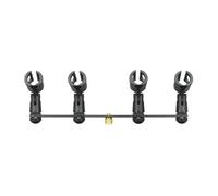 NONDK Live Recording Studio for Interview Speech Chorus Microphone Clip 4 in 1 Stereo T-Bar Thread Adapter Bar Mount Stand