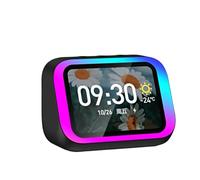 NONDK Lntelligent AI Bluetooth Clock Lntelligent Large Screen Bluetooth Clock Speaker withTemperature Display Bedroom Decor Black