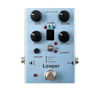 NONDK Looper Pedal Guitar Multi-Effect Pedals with Looper Delay Chorus Reverb and Tuner on One Pedal Quality Case Bypass DC-9V
