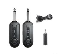 NONDK Low Latency Wireless Guitar System Rechargeable Audio Transmitter Receiver Guitar Amplifier Adapter Accessories Kit