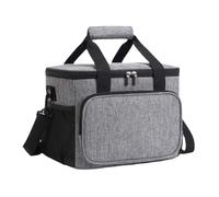 NONDK Lunch Bag Insulated Lunch Box for Women/Men Reusable Lunch Tote Bag with Adjustable Shoulder Strap,Front Zipper Pocket A Easy to Use 31x19x23cm