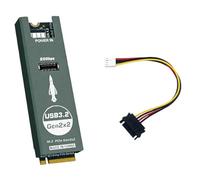 NONDK M. 2 NVMe to Type-E Adapter Card M. 2 M-Key PCIe Front USB 3.2 Expansion Card 20Gb Type-C& Type- ASM3242