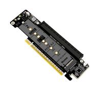 NONDK M. 2 NVMEx2 Input Port Splitter PCIe X16 to X8+ X4+ X4 Expansion Adapter Card SSD Support 2280/2260/2242/2230