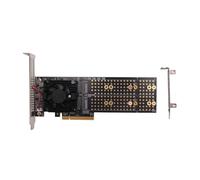NONDK M. 2 PCIe Expansion Card Split-Free PLX8747 Module Four M. 2 SSD Half-Height/Full-Height Slots