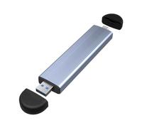 NONDK M.2 SSD Case M.2 to USB 3.1 Gen 2 10Gbps NVME SSD Case Dual Interface Inline SSD Case Supports NVME Protocol