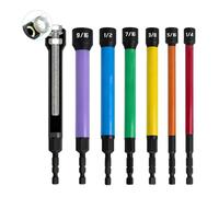 NONDK Magnetic Hollow Nut Driver Set, 6 PCS SAE Color Coded,Hex Sizes Hollow Shaft Nut Driver Set