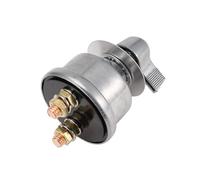 NONDK Master Battery Disconnect Switch, 4 AWG 1FT Battery Cable Set, High Current Battery Cutoff for RV, Boat, ATV Silver