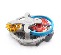 NONDK Mechanical Clock Internal Structure Model Educational 3D Print DIY Movement Winding Gears Device Desktop Display Toy