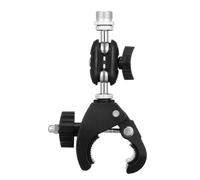 NONDK Mic Crab Clamp Dual Ball-Head Joints Clamp Mic Holder for Mic-Stand Desktop Shelf Drum