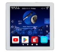NONDK Mini 8 Ohm Android 10.0 System Smart WIFI Bluetooth 4X25W Stereo Home Theater Background Music Wall Amp Easy to Use White