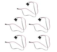 NONDK Mini Neon EL Wire DC 12V Power Driver Controller(5pcs) for 1-5M Glow Cable Strip Light Inverter Supply Adapter