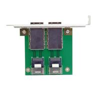 NONDK Mini SAS Adapter Card SAS 36Pin SFF-8087 PCBA Female Adapter Mini SAS SFF-8088 2 Port to SAS Cable