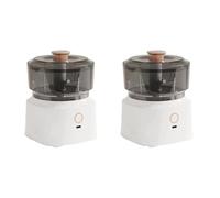 NONDK Mini Wireless Electric Garlic Press Dual-Purpose Kitchen Food Grinder Rechargeable Meat Grinder Vegetable,White