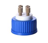 NONDK Mobile Phase Solvent Bottle Cap 1 Piece with Head Liquid GL45 Universal Cap for HPLC Reagent Bottle D