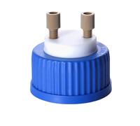 NONDK Mobile Phase Solvent Bottle Cap 1 Piece with Head Liquid GL45 Universal Cap for HPLC Reagent Bottle B
