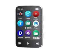 NONDK MP3 MP4 Player Bluetooth 5.0 Portable 1.8" Inch Mini Video Playback MP4 with LED Screen Recording E-Book for Students