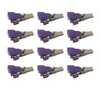 NONDK Multi-Function 12Pcs ECG/EKG Electrodes Alligator Clips for Animal Veterinary Use with Banana Plug and Fixed Cable Connection