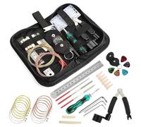NONDK Multi-Function Guitar Repair Tool Kit Set Guitar Parts Replacement Toolbox Picks Strings Fixed Buckles