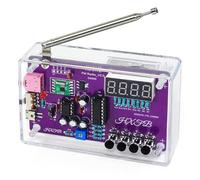 NONDK New -017B DIY FM Radio Electronic Kit Adjustable Frequency 87-108MHz Digital Display DIY Soldering Project Practice